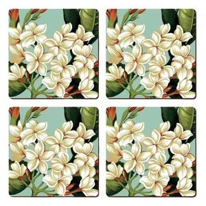 Juego de posavasos de madera de lujo, alfombrillas decorativas elegantes para mesa de comedor, café, té, cerveza, hogar, cocina, posavasos rústico moderno para bebidas - Product Image 2