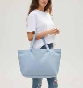 Sac fourre-tout en toile de coton premium, spacieux, réutilisable pour le shopping et les voyages, avec personnalisation de marque, sacs fourre-tout en toile surdimensionnés - Product Image 1
