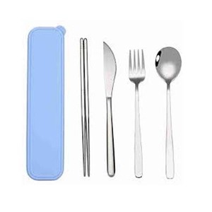 Juego de cubiertos de acero inoxidable con mango en forma de U occidental elegante, cubertería de almuerzo garantizada de calidad, cuchara pulida plateada a granel, tenedor - Product Image 1