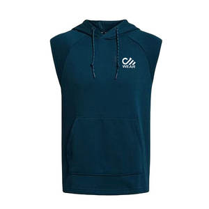 Casual Fitness Sports Wear For Men Design Your Own <b>Sleeveless</b> <b>Hoodies</b> Printing Plain <b>Sleeveless</b> Gym Men's <b>Hoodies</b> - Product Image 3