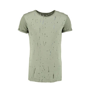 T-shirts effet usé 100% coton, légers, impression personnalisée, style streetwear, en vente - Product Image 5