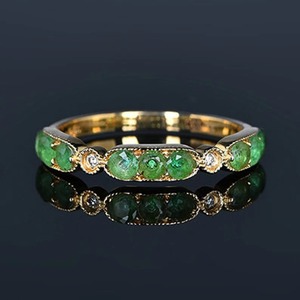 Emerald Cut 925 Sterling Silver or Gold Plated Emerald Engagement Handmade <b>Ring</b> for Women <b>Indian</b> Weddings Wholesale Fine Jewelry - Product Image 2