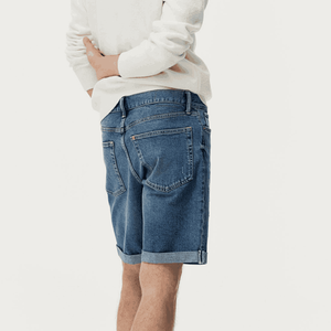 <b>Denim</b> <b>Shorts</b> <b>Men</b> Custom Distress Wash Raw Edges Jeans <b>Denim</b> <b>Shorts</b> Baggy Rhinestone Streetwear Custom logo <b>denim</b> <b>shorts</b> - Product Image 4