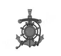Nouveauté 2025 – Pendentif Croix Ancre en Argent Sterling 925, 31 mm, Sertissage Clos, Plaqué Or, Bijoux Fins, Style Personnalisé, Vente en Gros
