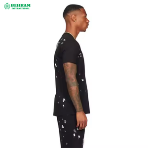 T-shirt de sport respirant pour homme grande taille, coupe ample, 100 % coton, fabriqué au Pakistan, faible MOQ, Behram International, Hip Hop, écologique - Product Image 2