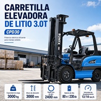 Forklift Listrik Lithium 4 Roda 3 Ton 3.5 Ton dengan Pemanas Baterai
