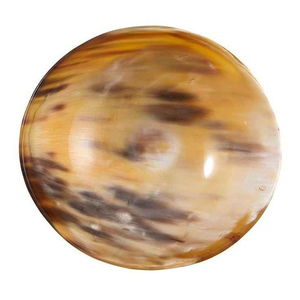 Bol de service en corne naturelle artisanal de haute qualité, poli à la main, style classique indien, écologique par tradebit - Product Image 5