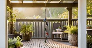 Campanas de viento de campana de estaño de 10 cilindros hechas a mano para interior, exterior, hogar y jardín, elegantes campanas colgantes de balcón para decoración de boda - Product Image 4