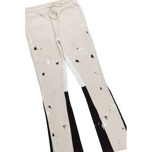 Venta al por mayor de ropa deportiva de otoño para hombres Streetwear 2-Piece Set Stacked Flare Sweatpants Jogger con estampado Sporty Hoodie Shirt Design - Product Image 2