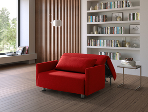 EVERGREENWEB Piccolo Divano Letto Matrimoniale 120 cm Made in Italy Convertibile Pieghevole con Materasso e Rivestimento Rimovibile Salvaspazio - Product Image 2