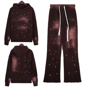 ชุดวอร์มชุดวอร์มทรงแบ็กกี้ของผู้ชายแนววินเทจประดับพลอยเทียมขนาดใหญ่สำหรับอุตสาหกรรมผู้ชาย - Product Image 1