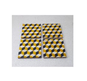 Luxury Design Eco-Friendly Epoxy Resin Acacia Wood <b>Coaster</b> <b>Set</b> of 4 Handmade Drink Tea <b>Coasters</b> with Customized Packaging India - Product Image 1