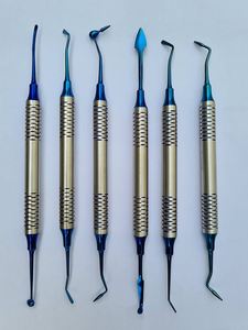 Kit de Instrumentos dentales compuestos 6-pcs Plasma Blue Tip Relleno compuesto Dental Scalar Set dental set instrumentos quirúrgicos - Product Image 5