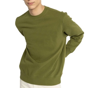 Nouveau Sweat-shirt Basique en Coton Mélangé à Col Rond Effet Délavé, Taille Personnalisée, 100% Coton, Prix de Gros Abordable pour Hommes 2026 - Product Image 4