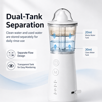 Système d'irrigation nasale portable OEM ODM, double réservoir, nettoyeur de nez, IPX7, rechargeable par type C, 3 modes, kit de rinçage nasal pour la maison et les voyages