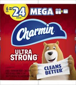 Papier toilette CharminUltra Strong, 6 méga rouleaux, 286 feuilles par rouleau - Product Image 1