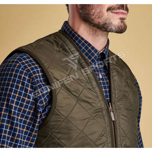 เสื้อกั๊กสำหรับล่าสัตว์กลางแจ้งฤดูหนาวสำหรับผู้ชายผ้าโพลีเอสเตอร์100% มีซิปกระเป๋าด้านข้างด้านในซับในโพลีเอสเตอร์ - Product Image 3