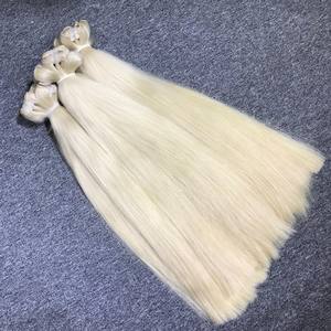 ผมต่อจากคนบริสุทธิ์สีบลอนด์ของผู้หญิงทอสองชั้นเครื่องต่อผมตรงธรรมชาติแบบหรูหราสไตล์ยุโรป - Product Image 5