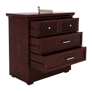 Mesa con Cajones Multifuncional, Superficie de Madera, Elegante y Compacta, Acabado en Madera, Mesa con Cajones con Recubrimiento Ecológico, Duradera - Product Image 2