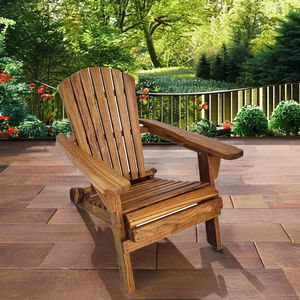 Chaise de patio pliable en teck de conception moderne en provenance d'Indonésie - Product Image 4