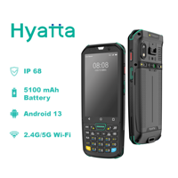 Terminal industriel portable robuste NFC avec lecteur de codes-barres PDA Android 13 pour la gestion des stocks d'entrepôt IP68