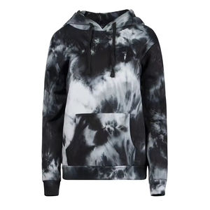 Women's Eco-Friendly Breathable <b>Knitted</b> Long Sleeve <b>Hoodies</b> Pockets Front Logo Tie Dye Plain Winter Style Factory Direct Figures - Product Image 1