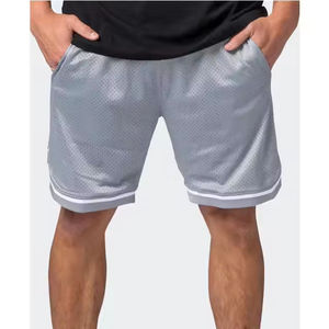 Service OEM Running Fitness Gym Wear Shorts Cordon de serrage Doublure en maille Taille élastique Respirant Séchage rapide Plage Piscine Été Homme - Product Image 1