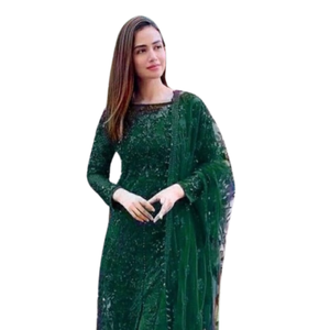 Vestidos de Diseño Estilo Boutique Pakistaní para Mujer, Transpirables, Ligeros, para Fiesta, Shalwar Kameez Elegante, Vestido Punjabi para Mujer - Product Image 6