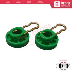 BWR5174-1 Scissors Style Window Regulator Sliding Pivot Guide Roller <b>Clips</b> Set for 9-3 9-5 MK1 900 MK2 740 850 940 960 S70 S90 V - Product Image 3