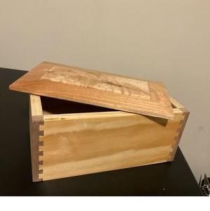Premium <b>Wooden</b> <b>Storage</b> Box Durable Decorative Organizer for Kitchen Living Room and Office Use - Product Image 1