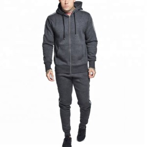 Gran oferta de producto, chándal de gran tamaño, sudadera holgada de algodón con cremallera y pantalones de chándal, conjuntos de chándal de neopreno para hombres - Product Image 2