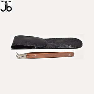 แหนบต่อขนตาสีทองแดงพร้อมที่หนีบปากคีบนางเงือกที่หนีบขนตาสแตนเลสคุณภาพดี - Product Image 1