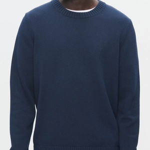 Suéter de Punto Casual para Hombre, Nuevo Modelo de Otoño Invierno, Oferta, 100% Algodón de Secado Rápido con Logotipo Personalizado y Bordado - Product Image 1