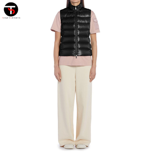 Gilet tendance d'hiver personnalisé pour femmes, gilet long en tissu brillant et respirant, chaud et résistant à l'eau - Product Image 2