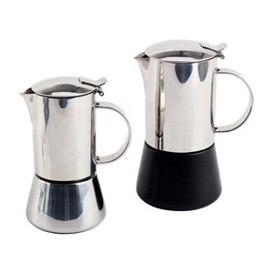 2/4/6/10 Cup, Classic Italian <b>Coffee</b> <b>Maker</b>, Primula Classic Stainless Steel <b>Stovetop</b> Moka Pot - Product Image 1