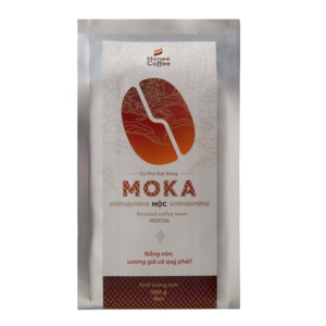 Moka เมล็ดกาแฟอาราบิก้าคั่วระดับกลางบรรจุภัณฑ์100% มีเอกลักษณ์250กรัม500กรัม1000กรัมพิเศษจากเครื่องดื่มเวียดนาม - Product Image 5
