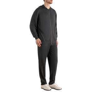 Ensemble survêtement décontracté pour homme personnalisé, imprimé, uni, coupe-vent, respirant, léger, en nylon, veste de sport, fermeture éclair, imperméable - Product Image 4