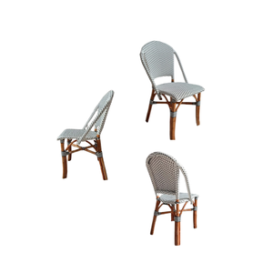 Chaise de salle à manger en rotin de conception de ferme de charme intemporel meubles de maison intérieurs et extérieurs - Product Image 1