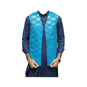 Mens Ethnic Afghan Cultural Traditional Vintage Handmade Sleeveless Vest Heritage <b>Design</b> Winter Outdoor Wedding Festival Use - Product Image 2