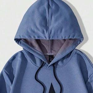 Sudadera con Capucha y Bolsillos de Alta Calidad para Hombre, Estilo Urbano de Invierno, con Estampado de Letras DTF Personalizado, Pantalones de Chándal a la Moda - Product Image 2