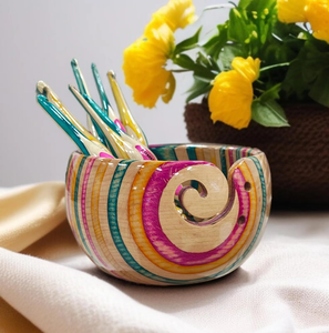 ชามไหมพรมทำด้วยมือพร้อมตะขอโครเชต์ของขวัญวันแม่หรือของขวัญคริสต์มาส - Product Image 6