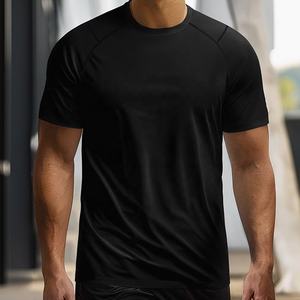 Microfiber Custom Logo Polyester Quick Dry Running Fitness Clothing Mesh Fabric Workout Athletic Gym Sport <b>Men</b> <b>Muscle</b> <b>T</b> <b>Shirt</b> - Product Image 4