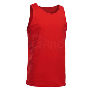 Camiseta sin mangas de entrenamiento de verano para hombre, ropa deportiva informal de algodón para gimnasio, talla XL, Color sólido, estampado liso, tejido sin mangas, deporte para correr - Product Image 4
