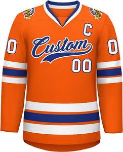 Venta caliente Hockey Jersey personalizado sublimado barato bordado en blanco Hockey sobre hielo Jersey - Product Image 2