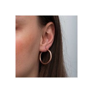 Orecchino di carnel attorcigliato in argento rosa 3 mm