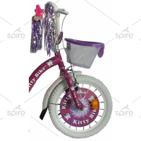 Vélo pour enfants Spire Cycle PC-KITTY, modèle le plus mignon, frein V, acier, simple vitesse, pneus 12 pouces (16*2.125) avec roues stabilisatrices, pour 3-8 ans - Vente Flash