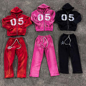 2025 Meilleure vente Logo personnalisé et conception formation Jogging porter des vêtements hommes fermeture éclair sport survêtement hommes survêtements ensemble - Product Image 2