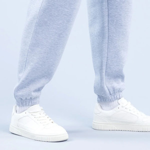 Pantalons de jogging pour hommes en taille plus, gris personnalisé, coupe ample, poches latérales et arrière, pantalons de sport respirants pour hommes - Product Image 5