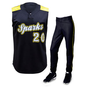 Sublimación personalizada Uniformes de béisbol para adultos 100% Kit de uniforme de béisbol de poliéster Oferta de paquete de tamaño grande para equipo de uniforme de Softbol - Product Image 1