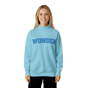 Sweat-shirt à col montant pour femme, tricoté, toucher doux, automne-hiver, matière polyester/coton, col montant pour un usage décontracté - Product Image 1